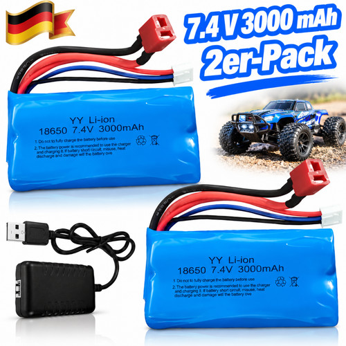 3000mah li ion akku - 2x,