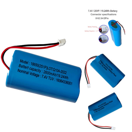 Akku 18650 2s1p - 2600, mah